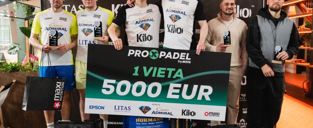Kaunas dominuoja ir padelyje: Pro X Padel čempionais tapo Mačinskas ir Poška